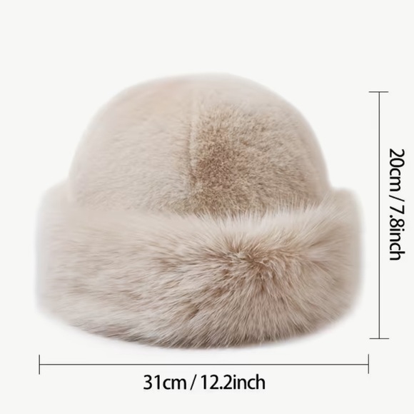 NEW: Thick Warm Fuzzy Bucket Fisherman Hat, Winter Basin Hats For Women - Picture 4 of 7